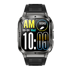 Montre connectée NX30 - Appels Bluetooth, GPS, Lampe torche, Étanche - Noir