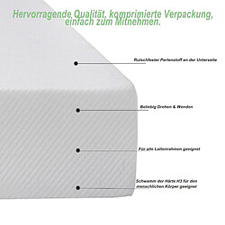 OKWISH Matelas 90x200 cm H3 antidérapant respirant pas cher