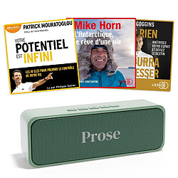 Coffret livre audio Dépassement de soi - Mike Horn - David Goggins - Patrick Mouratoglou + Lecteur Prose