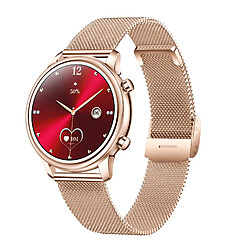 Montre Connectée Femme M3 - Écran Tactile HD 1.27" - Surveillance Santé Avancée - IP67 - Doré