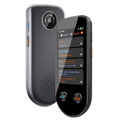 Avizar Traducteur instantané IA 137 langues Vocal Photo Écran tactile 3.5'' Noir