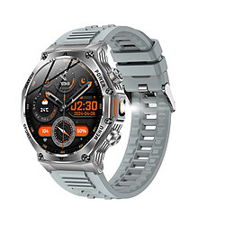 Montre Connectée AK82 - Appels Bluetooth, Lampe Torche, Étanche - Argenté Smart Watch AK82 - Appels Bluetooth, Lampe Torche, Étanche - Argenté