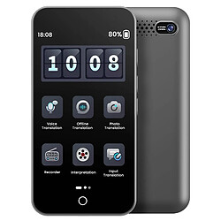 Avizar Traducteur IA vocal photo 142 langues Fonction hors ligne écran 4.0" Noir