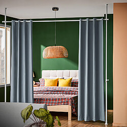 SoBuy Paravent Rideau Télescopique à Hauteur Réglable Occultant Isolant Thermique