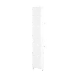 SoBuy Armoire d'Angle avec 1 Tiroir et 2 Portes, Blanc, 44x31x171 cm