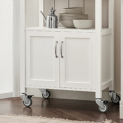 Acheter SoBuy FKW22-WN Meuble de Rangement à roulettes, Caisson roulant, Chariot L60xH90xP44cm
