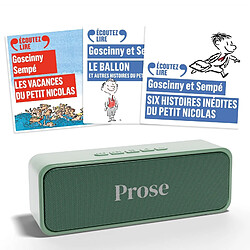 Coffret livre audio Petit Nicolas + Lecteur livres audio Prose – Dès 4 ans - Interface Intuitive
