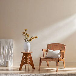 SoBuy HFBT01-K-BR Table d'appoint Ronde en Bois Table Basse Ronde Table de Nuit Table de Chevet Bouts de Canapé