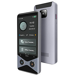 Avizar Traducteur IA hors ligne 2en1 Téléphone 4G Nano SIM 137 langues Noir