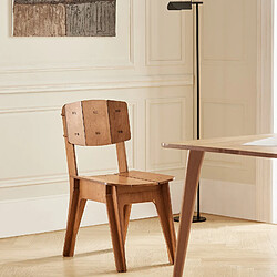 SoBuy HFST01-BR Chaise Design en Bois Confortable Ergonomique Chaise de Salle à Manger avec Dossier Chaise de Bureau