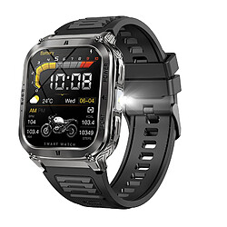Montre connectée NX30 - Appels Bluetooth, GPS, Lampe torche, Étanche - Noir