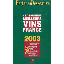 Le classement 2003 des meilleurs vins de France · Occasion 