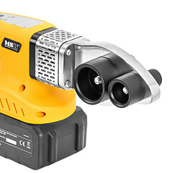 Helloshop26 Poste à souder électrofusion sans fil 350 watts 20 à 32 mm jusqu'à 320 °c aluminium plastique acier jaune 14_0009734