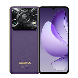 OUKITEL C60 Pro Téléphone Portable 6.88", 10000mAh, 24(8+16)Go+256Go, 13MP+5MP,Empreinte digitale,NFC,Dual SIM 4G smartphone-298g-Violet