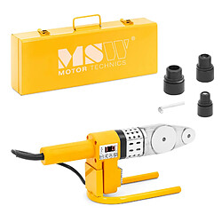 Helloshop26 Poste à souder électrofusion 800 watts 20 à 32 mm jusqu'à 300 °c écran numérique aluminium plastique acier jaune 14_0009732