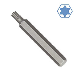 boni-shop Embout hexagonal T40 Acier S2 avec Adaptateur Hexagonal 10mm, 75mm