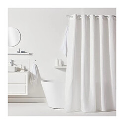 Rideau de douche gauffré - White - Polyester - 180 x 200 cm - 12 crochets - UTILITY - TODAY