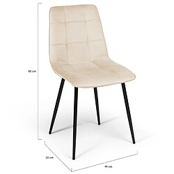 Idmarket 6 CHAISES MILA MIX COLOR pas cher