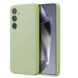Crong Coque en Silicone Liquide pour Samsung Galaxy S24 Anti-Choc Flexible Vert