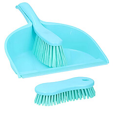 Quokka Kit de Nettoyage 6 en 1 avec Pelle / Brosses et Raclette Multi-usages Bleu