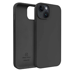 Crong Coque en Silicone Liquide pour iPhone 14 Plus Anti-Choc Flexible Noir