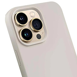 Crong Coque en Silicone Liquide pour iPhone 14 Pro Max Anti-Choc Flexible Beige