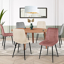 Idmarket LOT 6 CHAISES MILA MIX COLOR