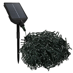 Ecd Germany Guirlande lumineuse solaire de noël 16 m 800 LED blanc chaud 13 modes extérieur