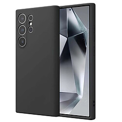 Crong Coque en Silicone Liquide pour Samsung Galaxy S24 Ultra Anti-Choc Flexible Noir