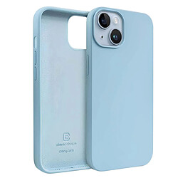 Crong Coque en Silicone Liquide pour iPhone 14 Plus Anti-Choc Flexible Bleu clair