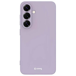 Crong Coque en Silicone Liquide pour Samsung Galaxy S25 Anti-Choc Flexible Violet clair