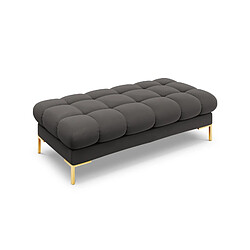Cosmopolitan design Banc Bali velours - Gris foncé