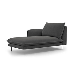 Cosmopolitan design Méridienne Vienna gauche - Gris foncé