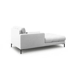 Cosmopolitan design Méridienne gauche Bali - Gris clair