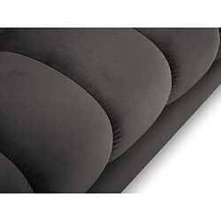 Cosmopolitan design canapé panoramique Bali - Gris foncé pas cher
