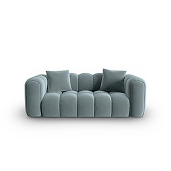 CXL by Christian Lacroix Canapé "Clotilde" 2 places en velours bleu clair