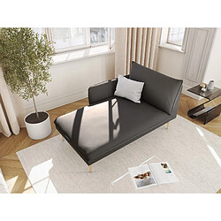 Cosmopolitan design Méridienne Vienna gauche - Gris foncé