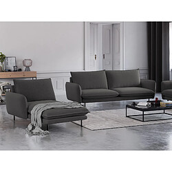 Cosmopolitan design Méridienne Vienna gauche - Gris foncé