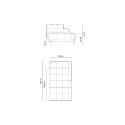 Acheter Cosmopolitan design Méridienne Bali - Beige