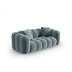 CXL by Christian Lacroix Canapé "Clotilde" 2 places en velours bleu clair