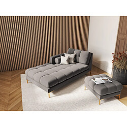 Cosmopolitan design Méridienne gauche Bali - Gris clair