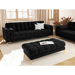 Cosmopolitan design Banc Bali 2 places - Noir