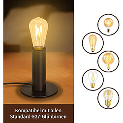 Zmh lampe de bureau métal - Noir pas cher