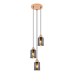 ZMH Suspension En Bois Pour Table à Manger Lampe De Table à Manger Suspendue E27