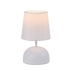 ZMH Lampe à Poser De Table Tissu Beige Avec Câble - Lampe De Chevet Chambre Lit Moderne