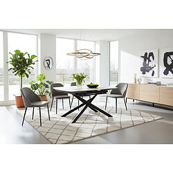 Homy france Table à manger extensible - Beige