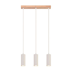 ZMH Lustre Salle à Manger 3 Flammes - Lustre Blanc Salon Vintage