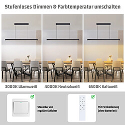 Avis Zmh Suspension linéaire LED – Noir