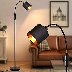 ZMH Lampadaire Noir 1 Flamme Vintage E14 Industrial Retro 360
