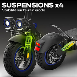 UrbanGlide eCross One Bleu – Trottinette électrique avec 50 km d'autonomie et moteur puissant pas cher